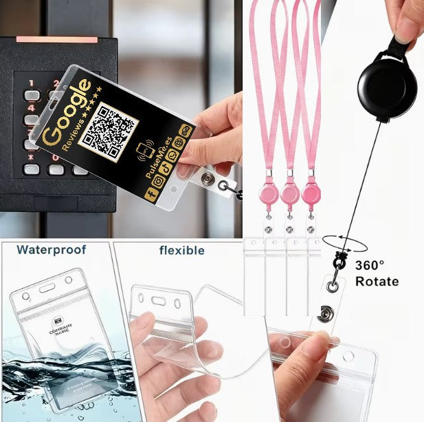 Pulseme® Tarjeta NFC +QR Negra. Sin Cuotas.